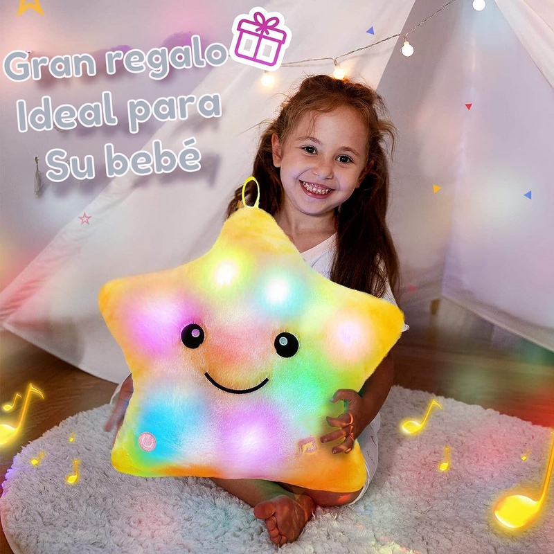 Almohada Cojin Peluche Estrella Luminosa