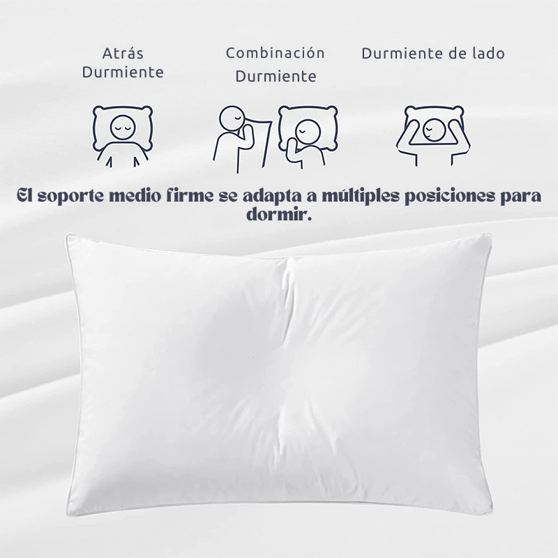 Almohadas de Algodón Siliconadas Antialérgicas