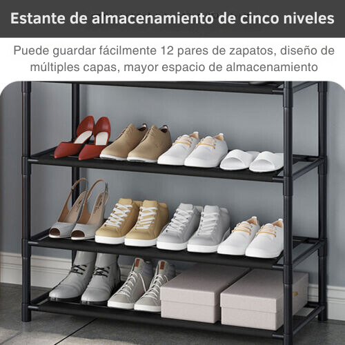 Perchero y Zapatero Organizador Rack Multifuncional